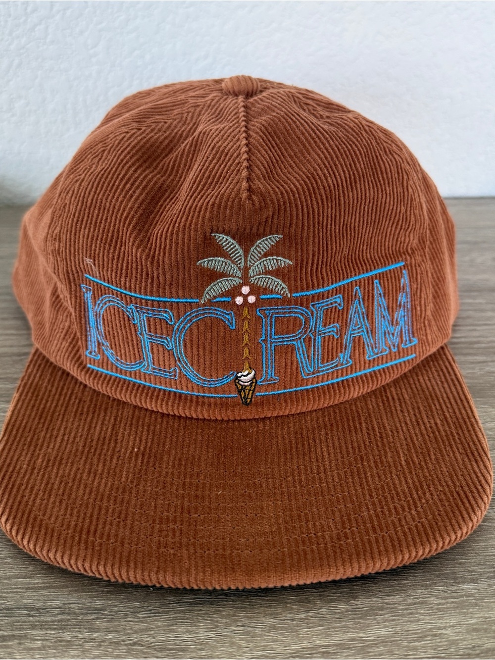 Billionaire Boys Club Icecream Breezy Corduroy Snapback Hat Cashew Brown